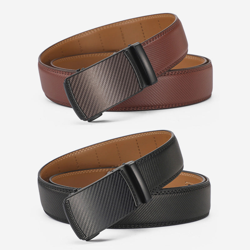 Bälte med läderspänne och justerbart spänne