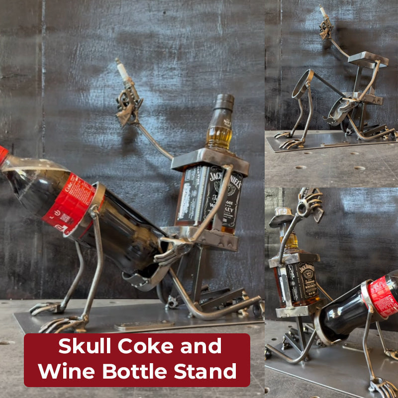 Skull Cola- och vinflaskställ