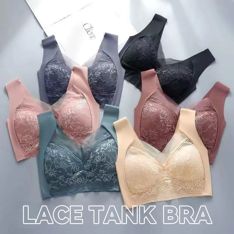 Spets-bh utan bygel đ/Lace Wire-Free Tank Bra