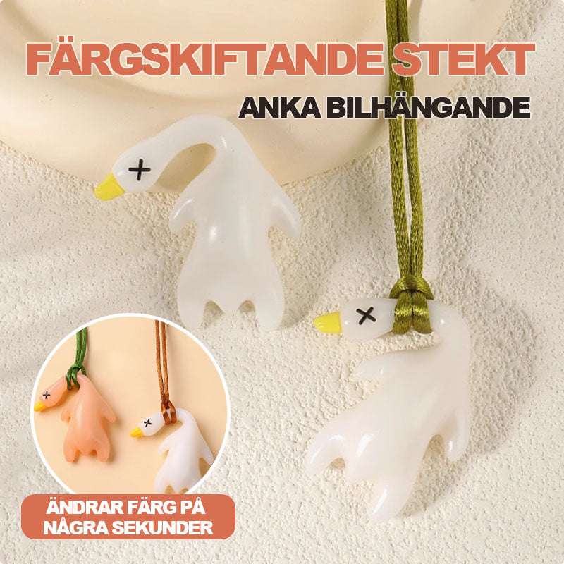 Färgskiftande stekt anka bilhängande🐤