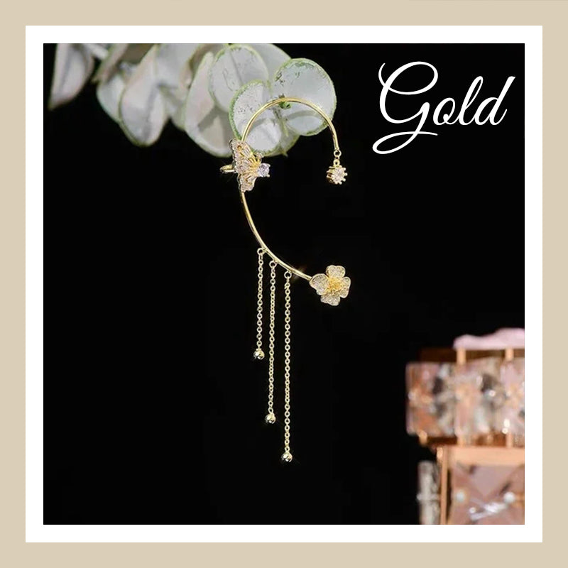 Butterfly Tassel Style Zirkonörhängen