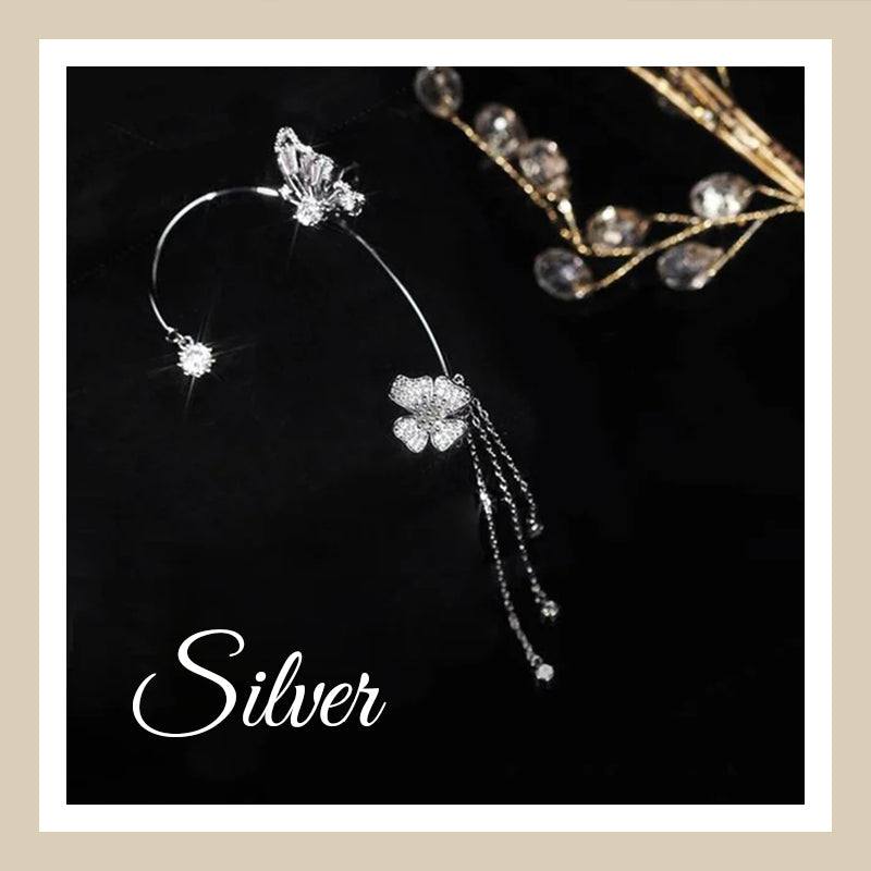 Butterfly Tassel Style Zirkonörhängen