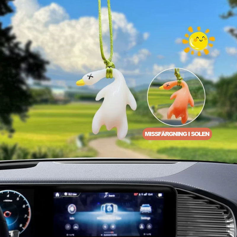 Färgskiftande stekt anka bilhängande🐤