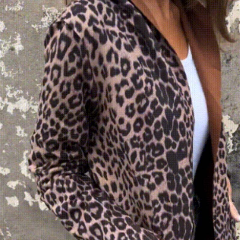 Leopardmönstrad Kofta Med Trenchcoat