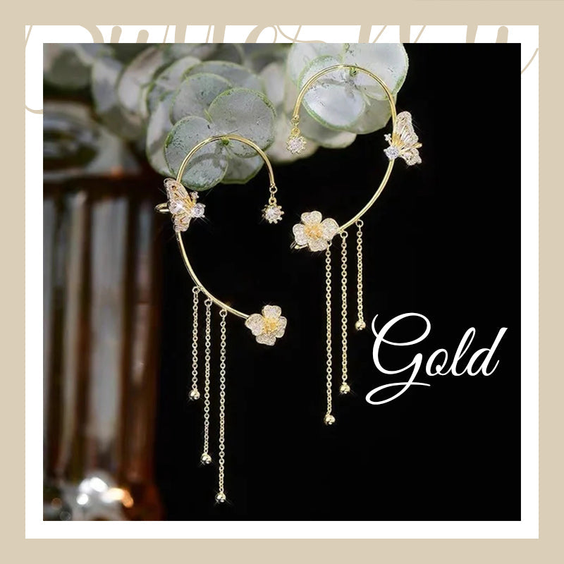 Butterfly Tassel Style Zirkonörhängen