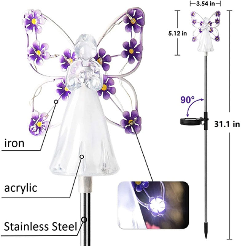 【SISTA DAGEN -40% RABATT】Vattentät 👼 Solar Angel-lampor