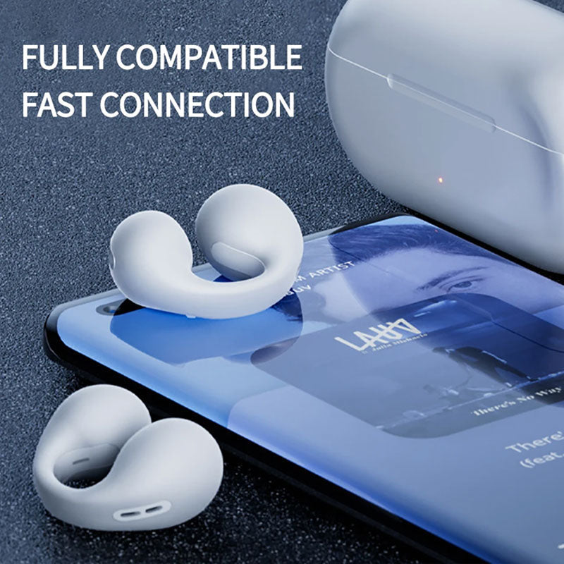 đ«Bluetooth-headset med öronklĂ€mma för sport benledningđ§