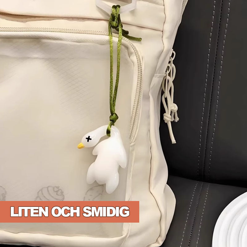 Färgskiftande stekt anka bilhängande🐤