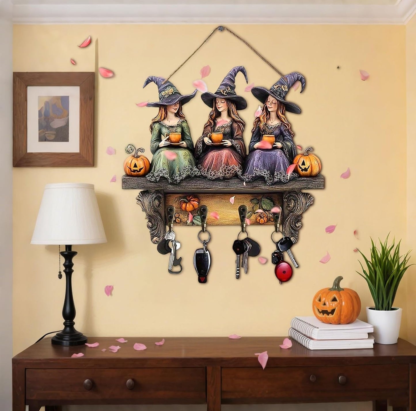 đ2025 Halloween HĂ€xa Nyckelring TrĂ€ VĂ€ggdekoration