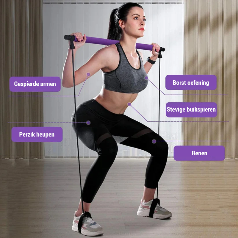đ§ââïžđ„°Pilates Shaping Bar - Hemligheten bakom en perfekt kropp--đ„Varm försĂ€ljningđ„/Pilatesbar multifunktionell fitnessbar