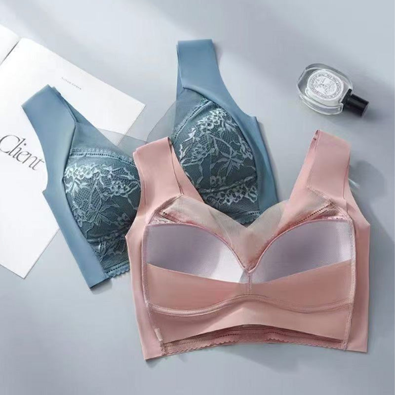 Spets-bh utan bygel đ/Lace Wire-Free Tank Bra