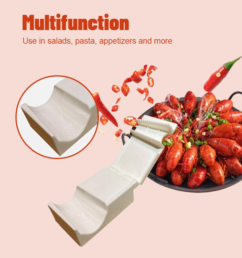 Verktyg för att skala kokta räkstjärtar