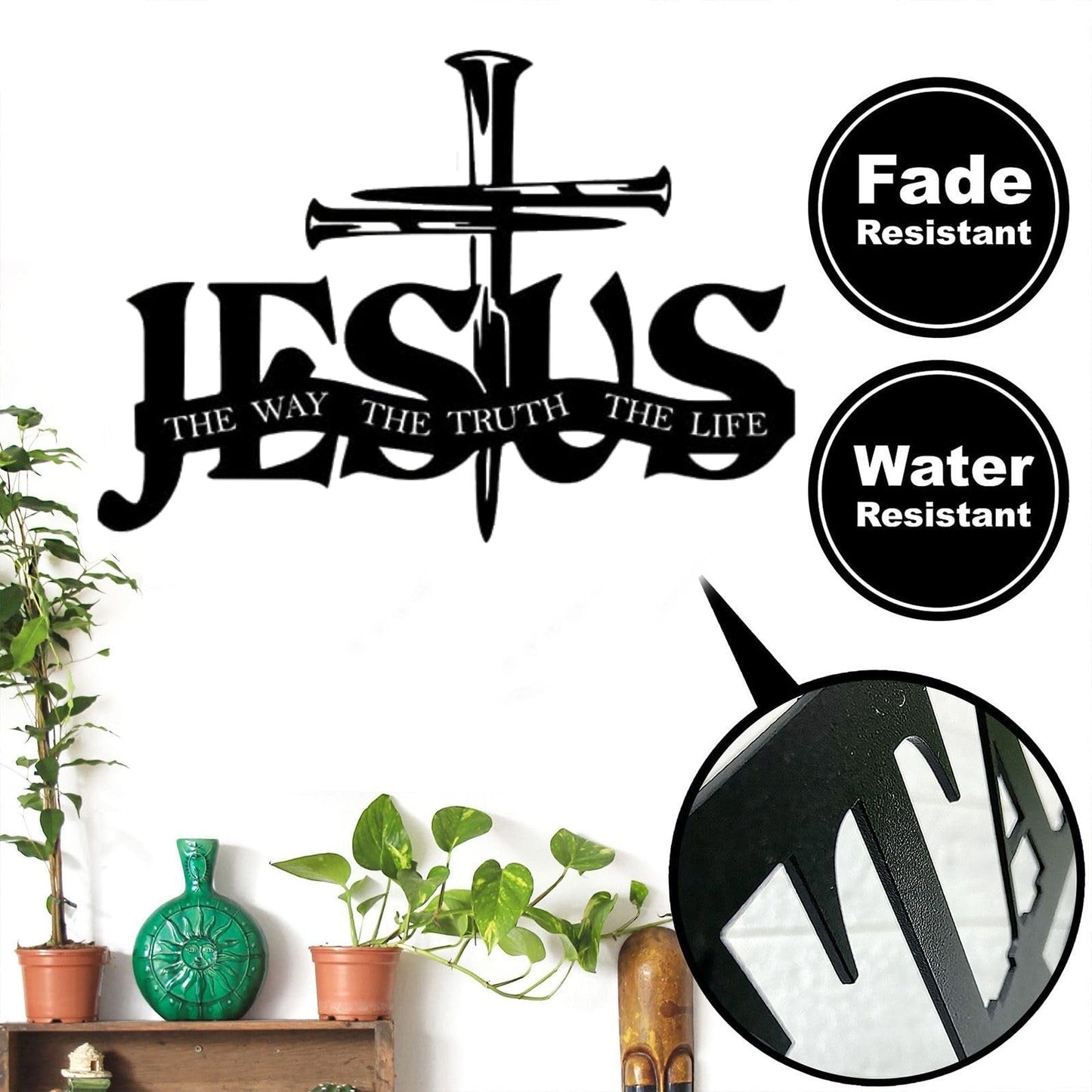 (đSista dagen 49% rabatt)đ„Jesus och kors-designad vĂ€ggkonst- âBegrĂ€nsad handgjord serie