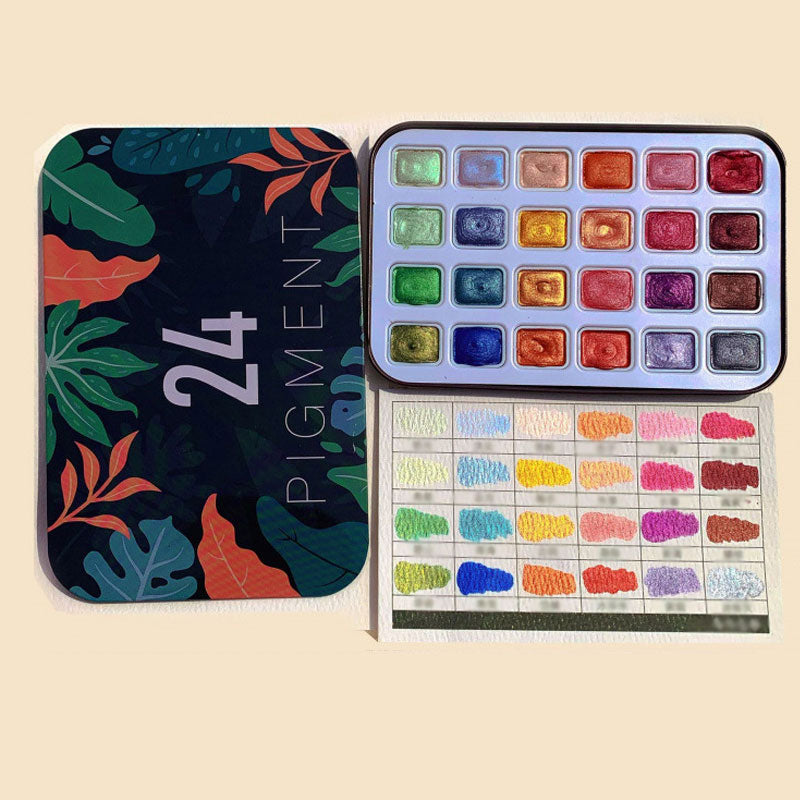 Pärlemorskimrande akvarellfärg