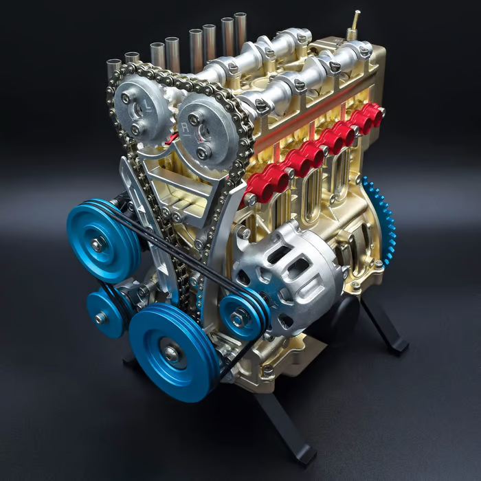 đKampanjens sista dag - 49% rabatt đ 8-cylindrig bilmotor i fullmetallmodell (3 Ă„rs garanti)