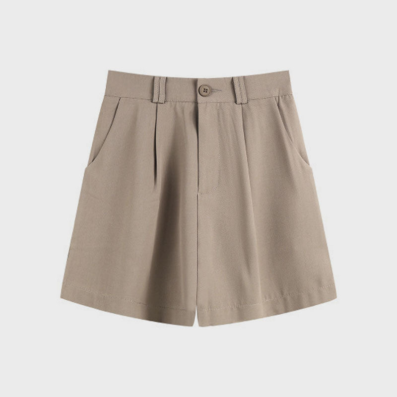 Stretchiga Kostymshorts Med Hög Midja