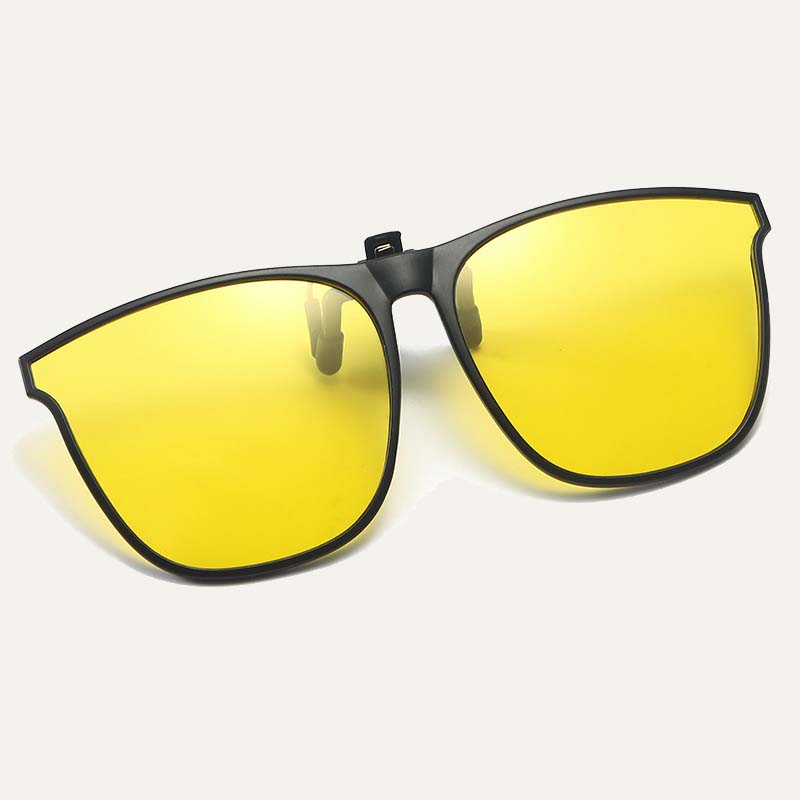 Nya polariserade clip-on solglasögon med uppfällbar design