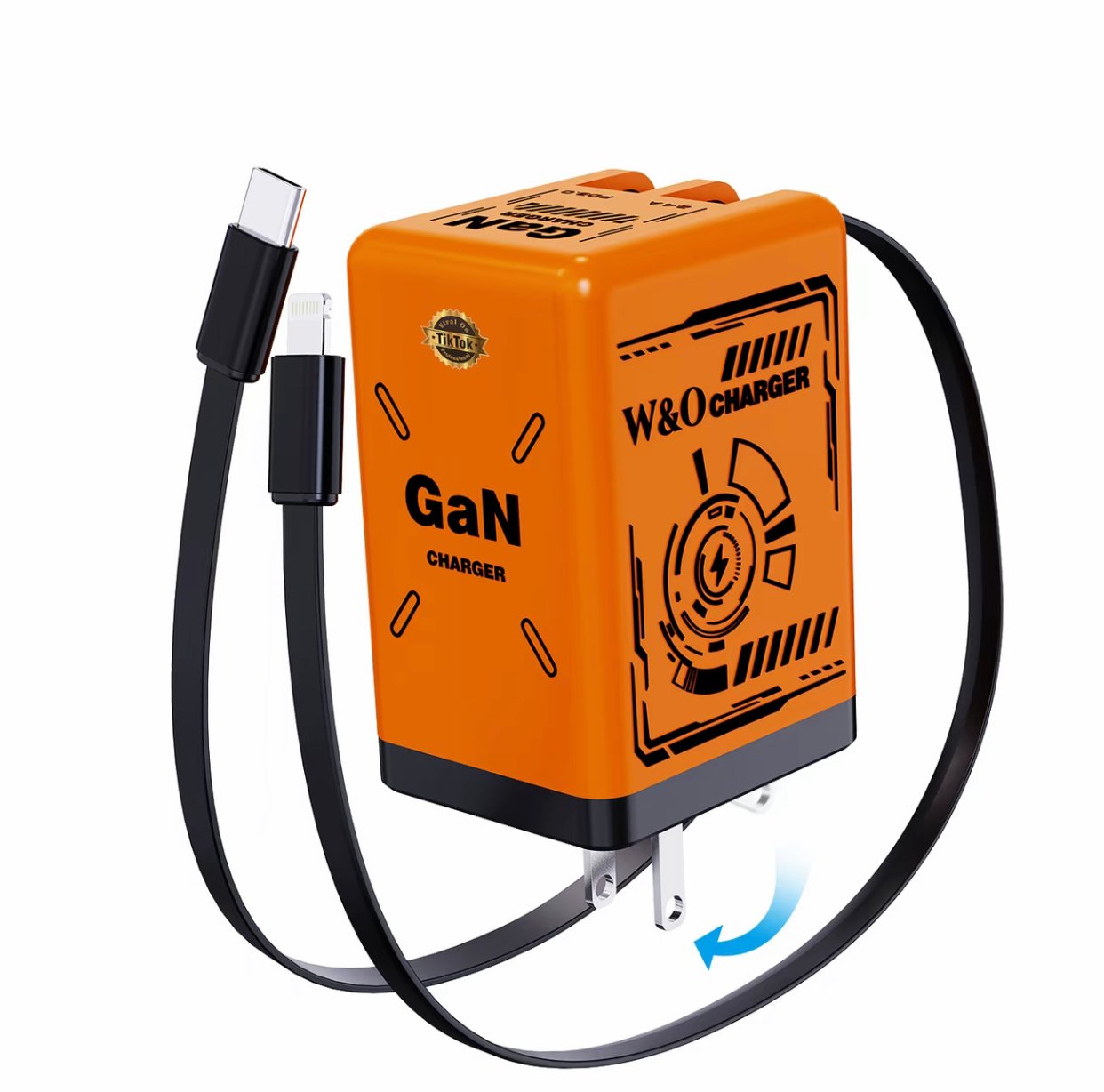 đ„W&O 2-i-1 GaN snabbladdare