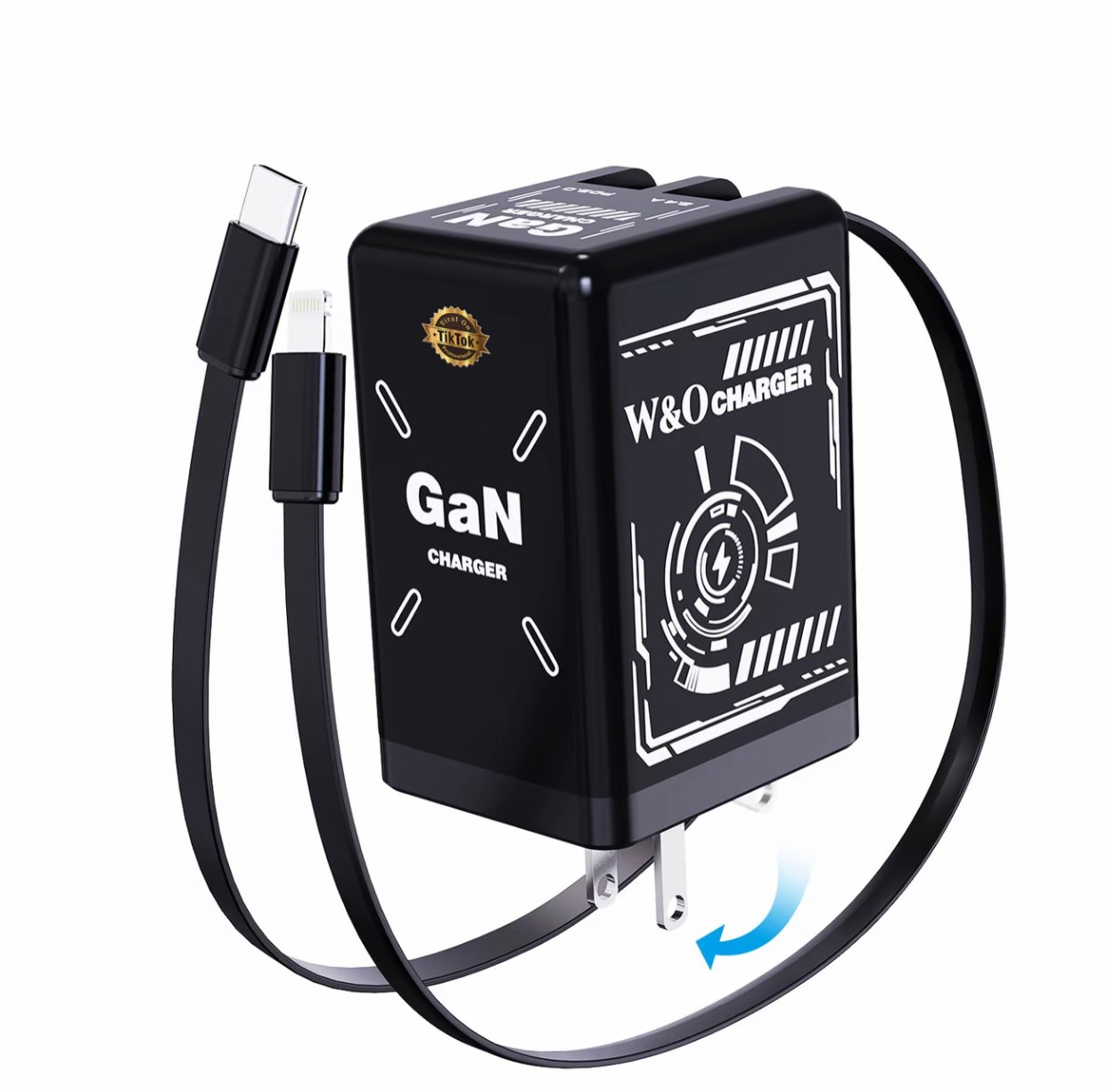 đ„W&O 2-i-1 GaN snabbladdare