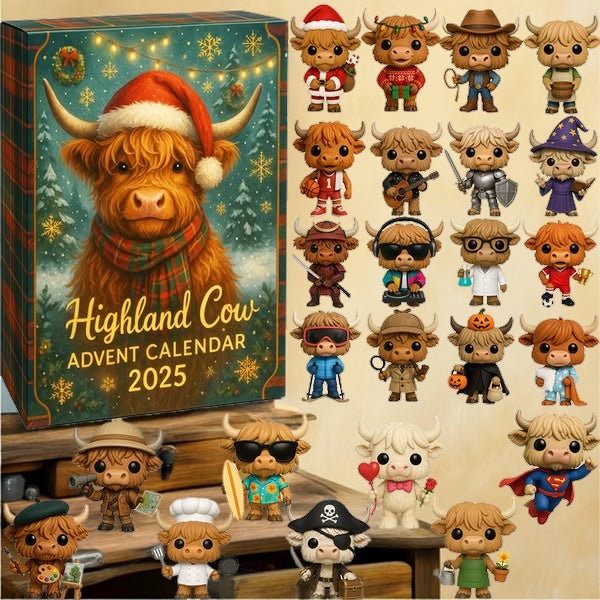 Highland Cow Adventskalender 2025 đźđ--24 dagar av överraskningar