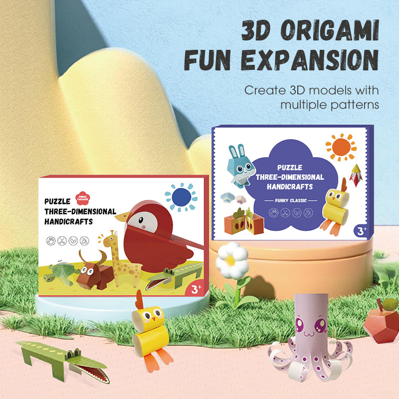 Barnens handgjorda 3D-origamibokđšâš