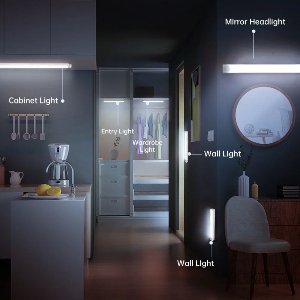 🔥NYÅRSREA - Uppladdningsbara LED-lampor utan stans Smart Sensor Magnetic