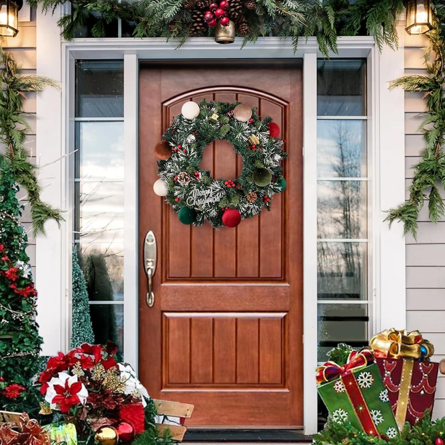 🎄Julgransdekorationer Sammetskula🎁