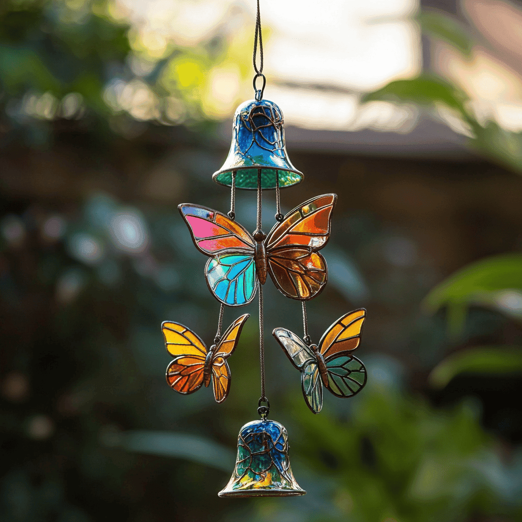 🌈🦋Dekoration med fjärilsvindspe