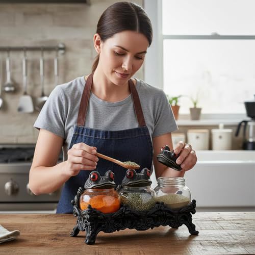 Handgjorda Witchy Frog-apotekskrukor för kryddor 🐸🧙