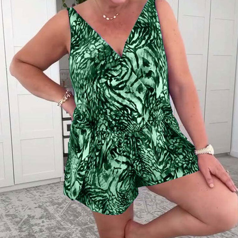 🌊Moderiktig tryckt halterneckbaddräkt💃
