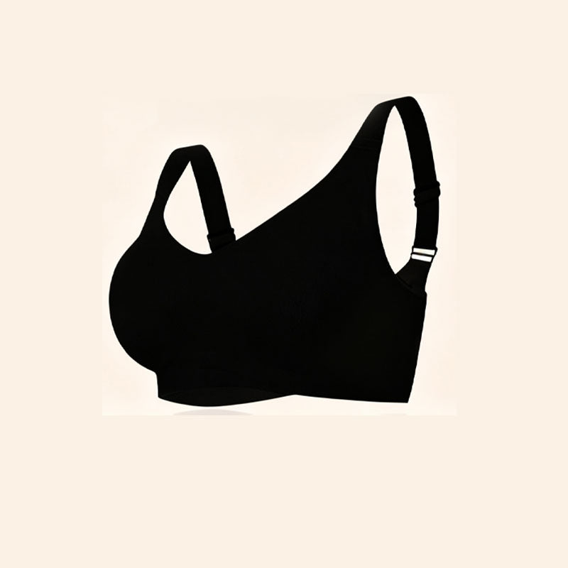 Sömlös och bygelfri sport-bh i stor storlek