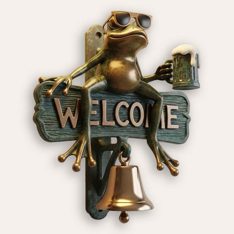 🐸Chill Frog WELCOME dörrklocka