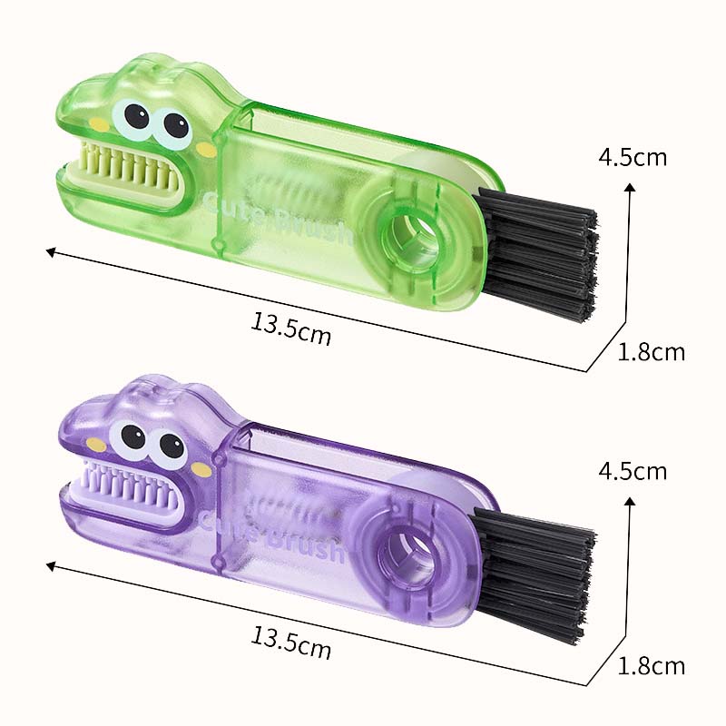 🐊 Krokodil Multifunktionell rengöringsborste - 3 borsthuvuden för alla kopptyper