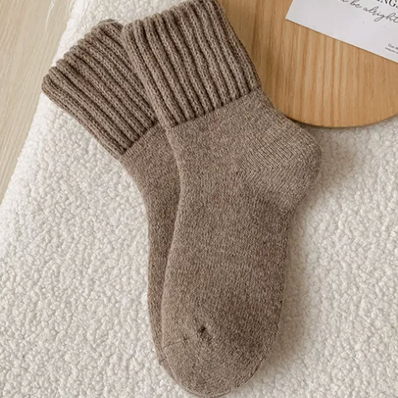 🧦 Värmande Ullstrumpor i Mellanhöjd