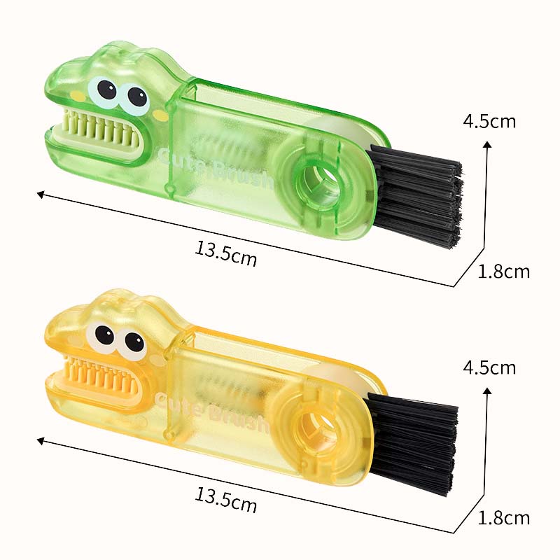 🐊 Krokodil Multifunktionell rengöringsborste - 3 borsthuvuden för alla kopptyper
