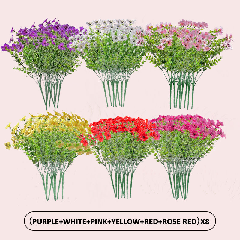 🌺UV-resistent färgglad konstgjord blomma💖