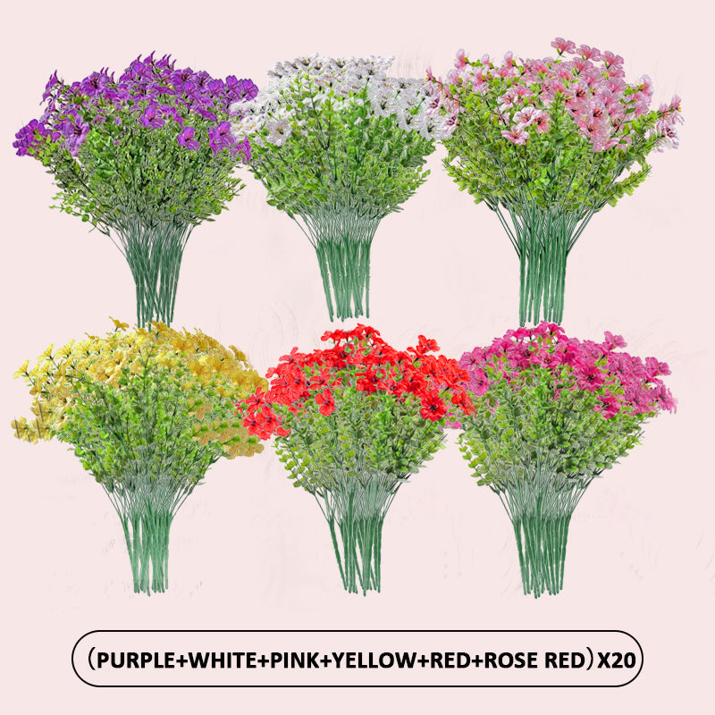 🌺UV-resistent färgglad konstgjord blomma💖