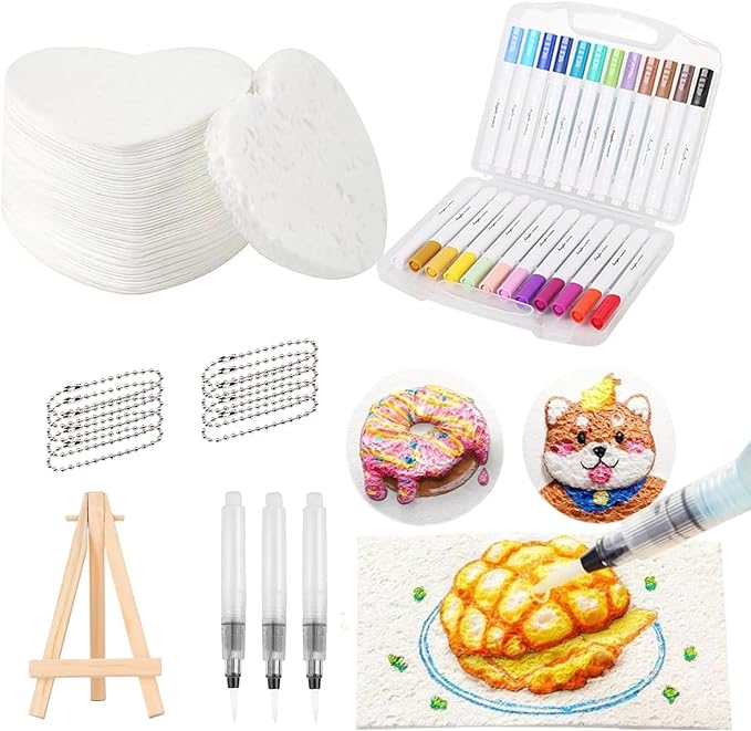 😃 Bra idé för sommaraktiviteter! - Kit för målning av textur av magiskt 3D-skum 🎨✨