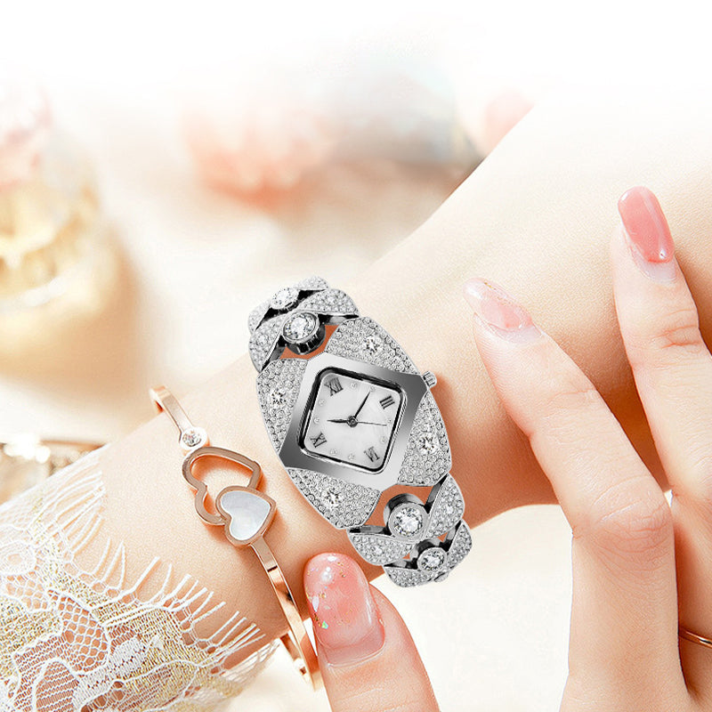 Damklocka I Retrostil Med Quartz-Motiv/Ladies' Retro-Style Quartz Watch