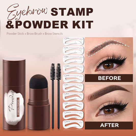 Ögonbrynsstämpel & puderkit