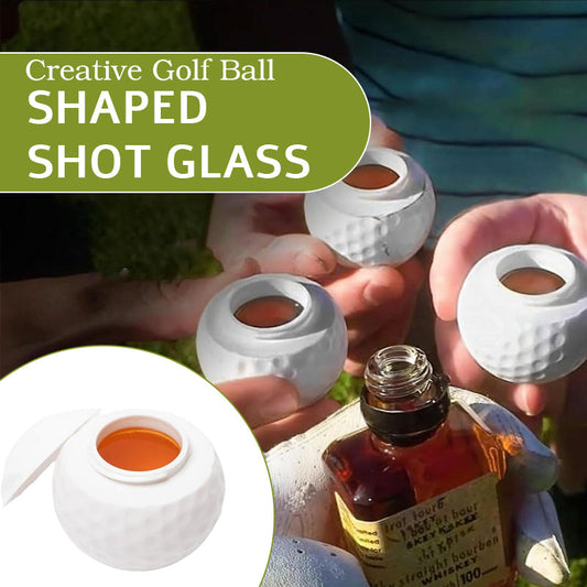 Kreativt golfbollformat shotglas