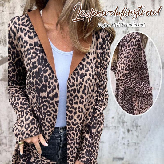 Leopardmönstrad Kofta Med Trenchcoat
