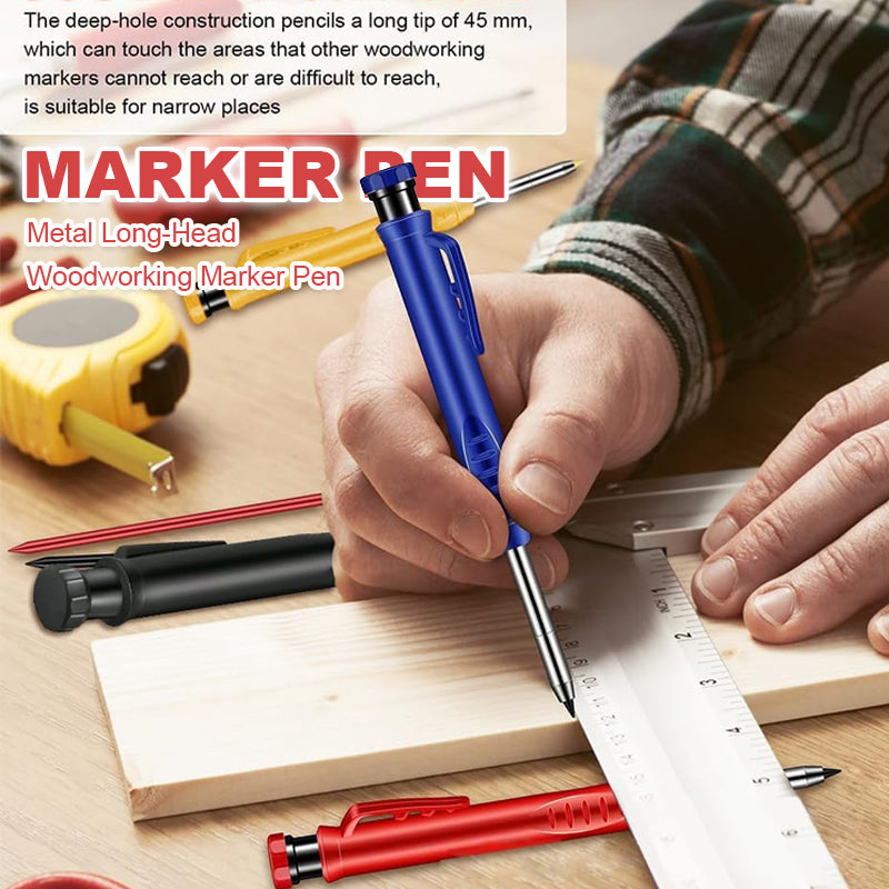 Metallpennor med långt huvud för träbearbetning-Gratis påfyllning vid köp