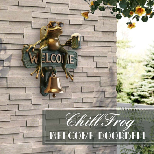 🐸Chill Frog WELCOME dörrklocka