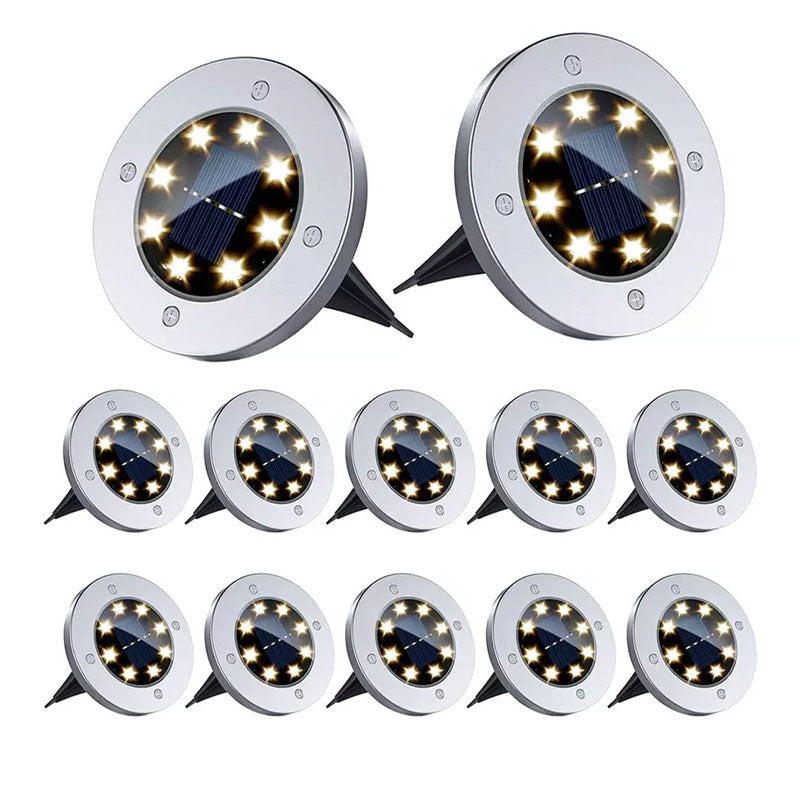 LED-solcellelys på bakken