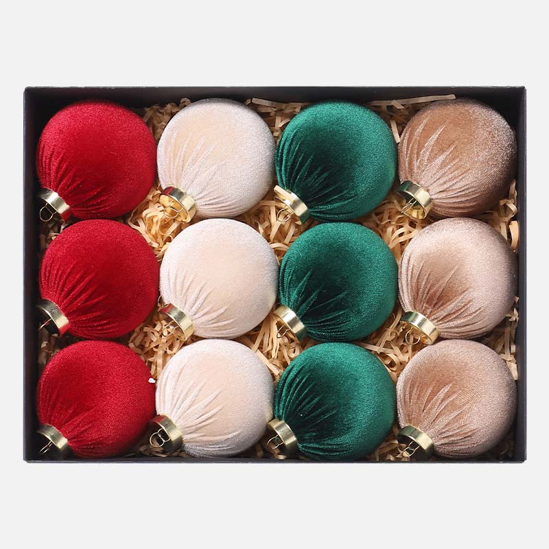 🎄Julgransdekorationer Sammetskula🎁