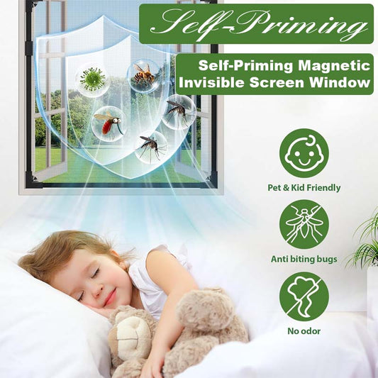 Självhäftande magnetisk osynlig skärm Fönster