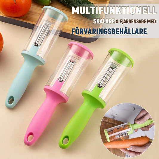 🍊 Multifunktionell Skalare & Fjärrensare med Förvaringsbehållare