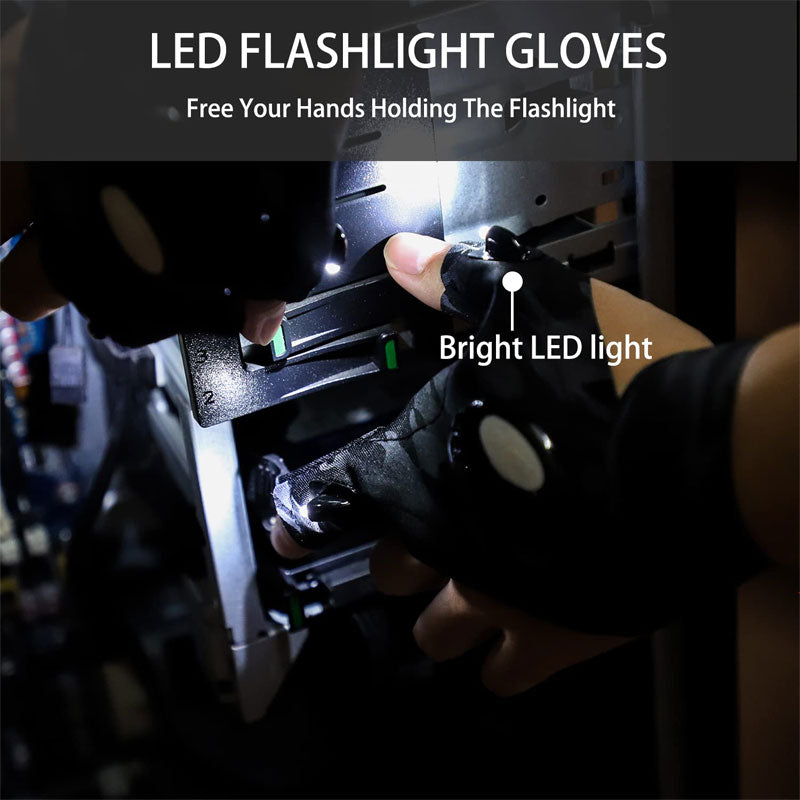 Handskar med LED-belysning