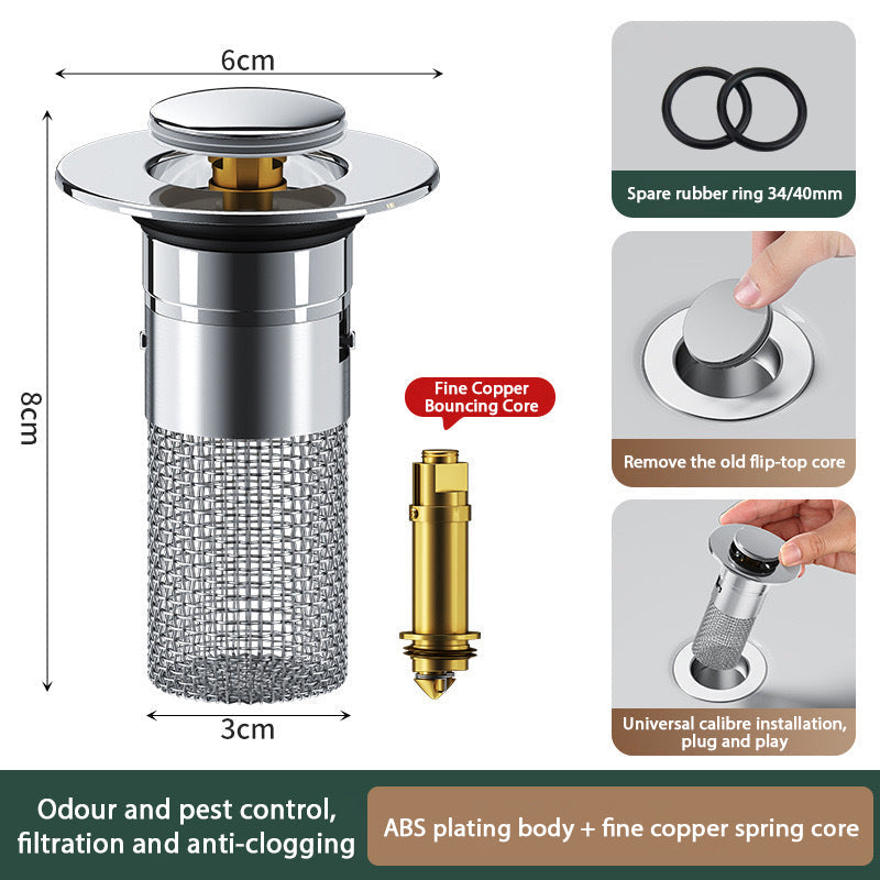 Isolera lukt och förhindra kackerlackor-Stainless Steel Floor Drain Filter